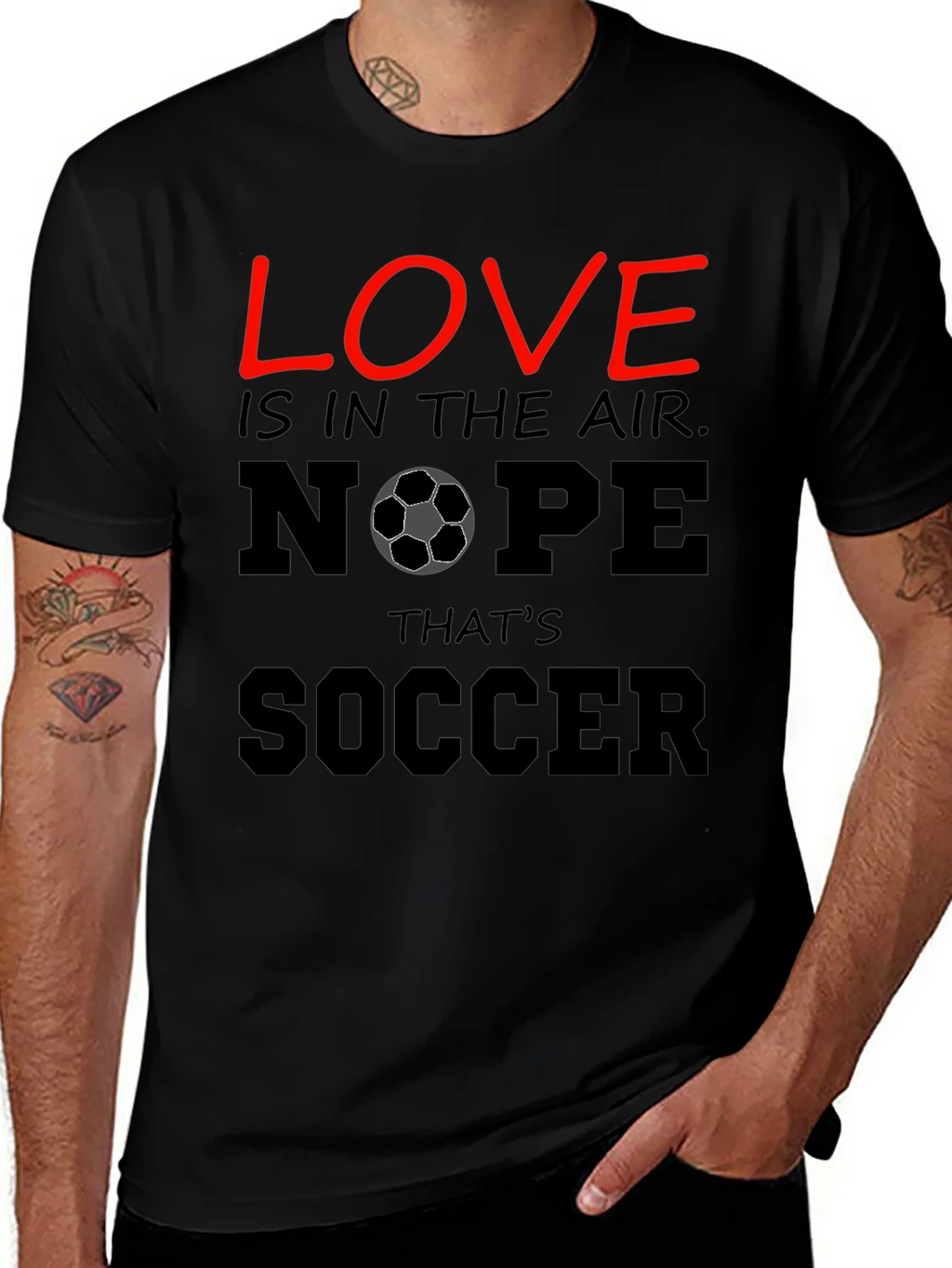 Funny Soccer T-Shirt - Love Nope Thats product image 1