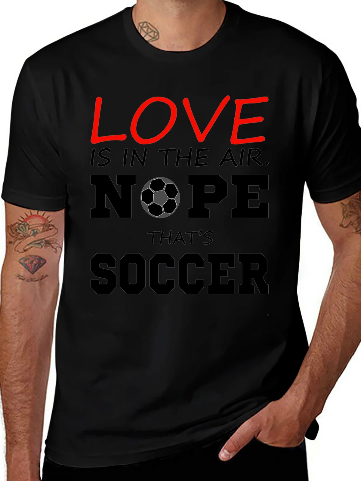 Funny Soccer T-Shirt - Love Nope Thats product image 1