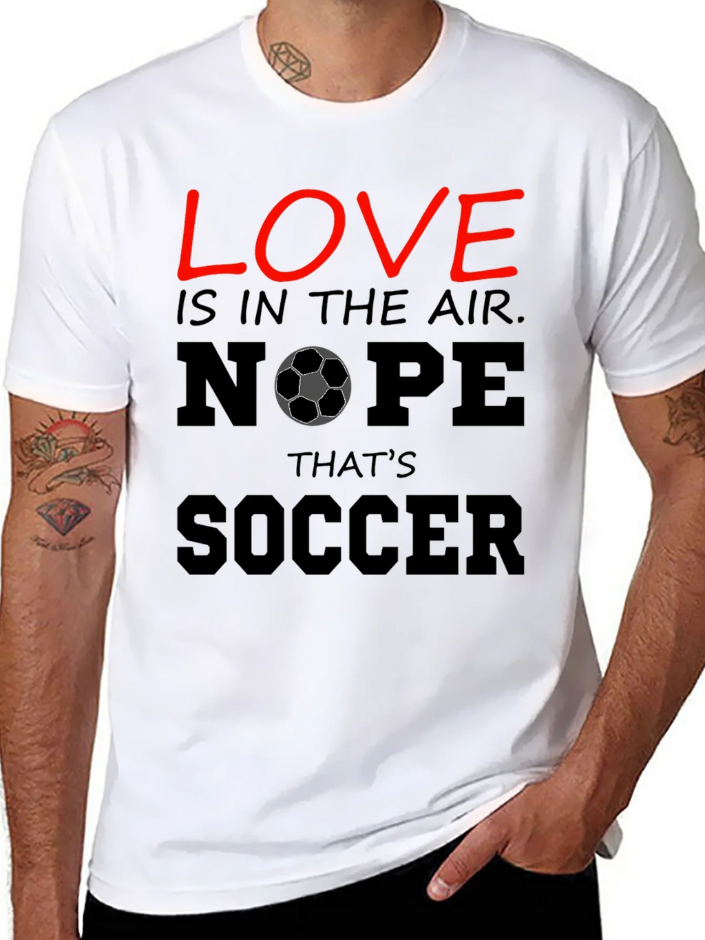 Funny Soccer T-Shirt - Love Nope Thats product image 7