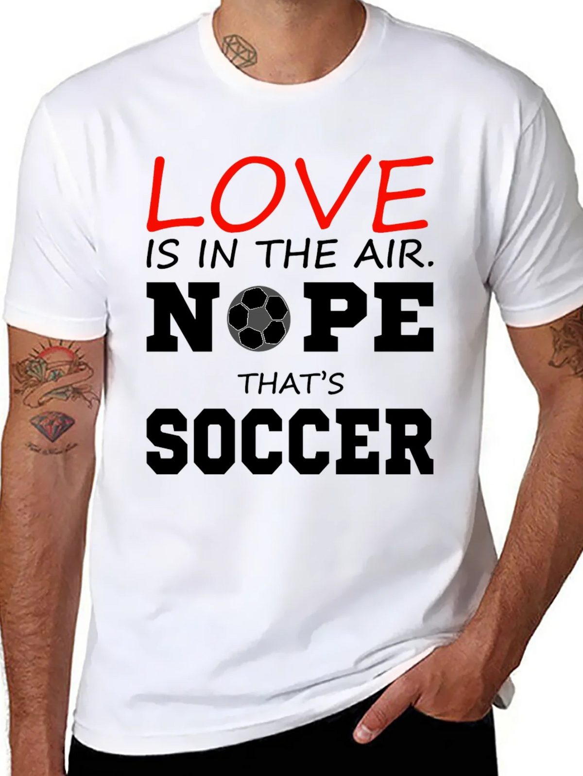 Funny Soccer T-Shirt - Love Nope Thats product image 7