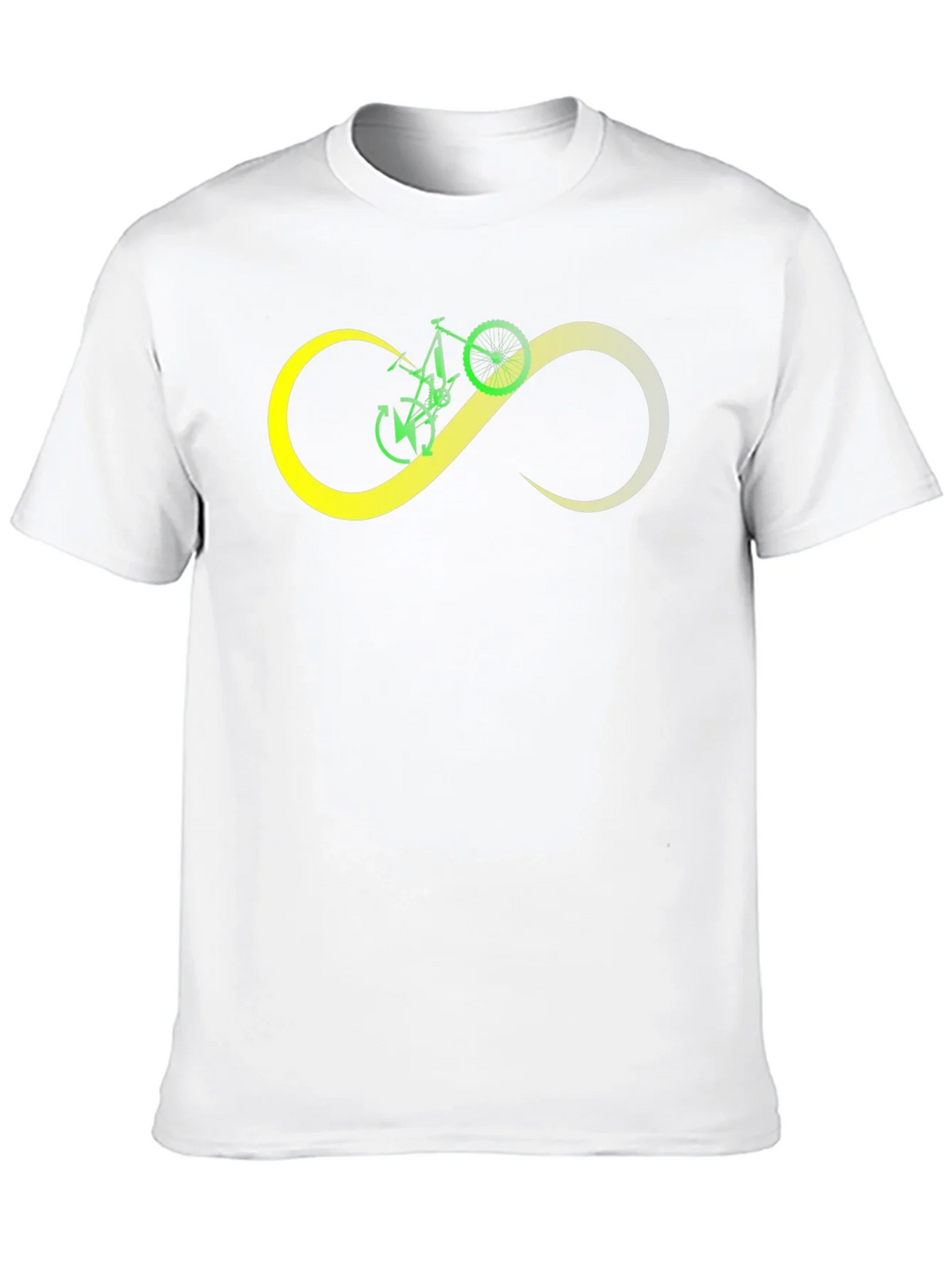 Bike Infinity Loop Graphic Black T-Shirt product image 3