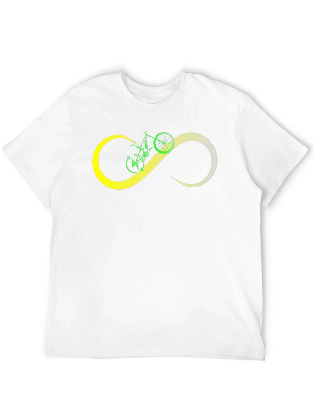 Bike Infinity Loop Graphic Black T-Shirt product image 4