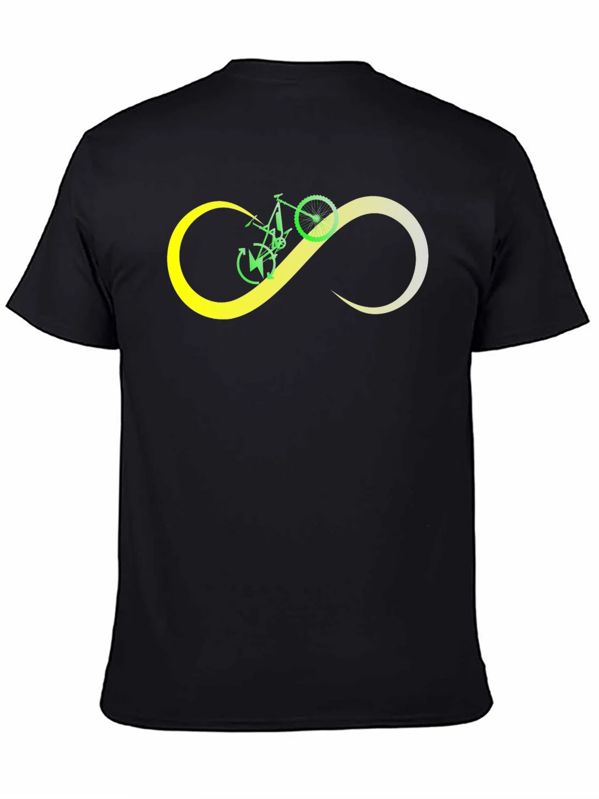 Bike Infinity Loop Graphic Black T-Shirt product image 1