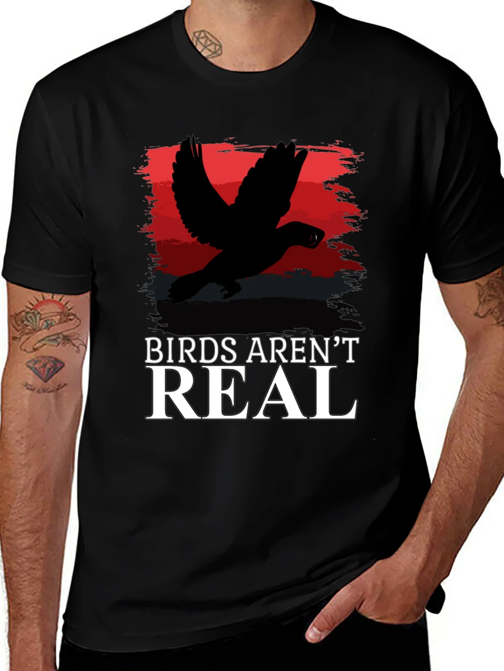Birds Arent Real Graphic T-Shirt product image 1