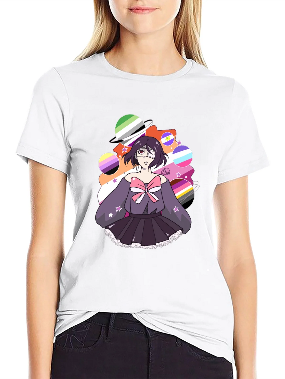 LGBTQ+ Pride Anime Graphic T-Shirt product image 5