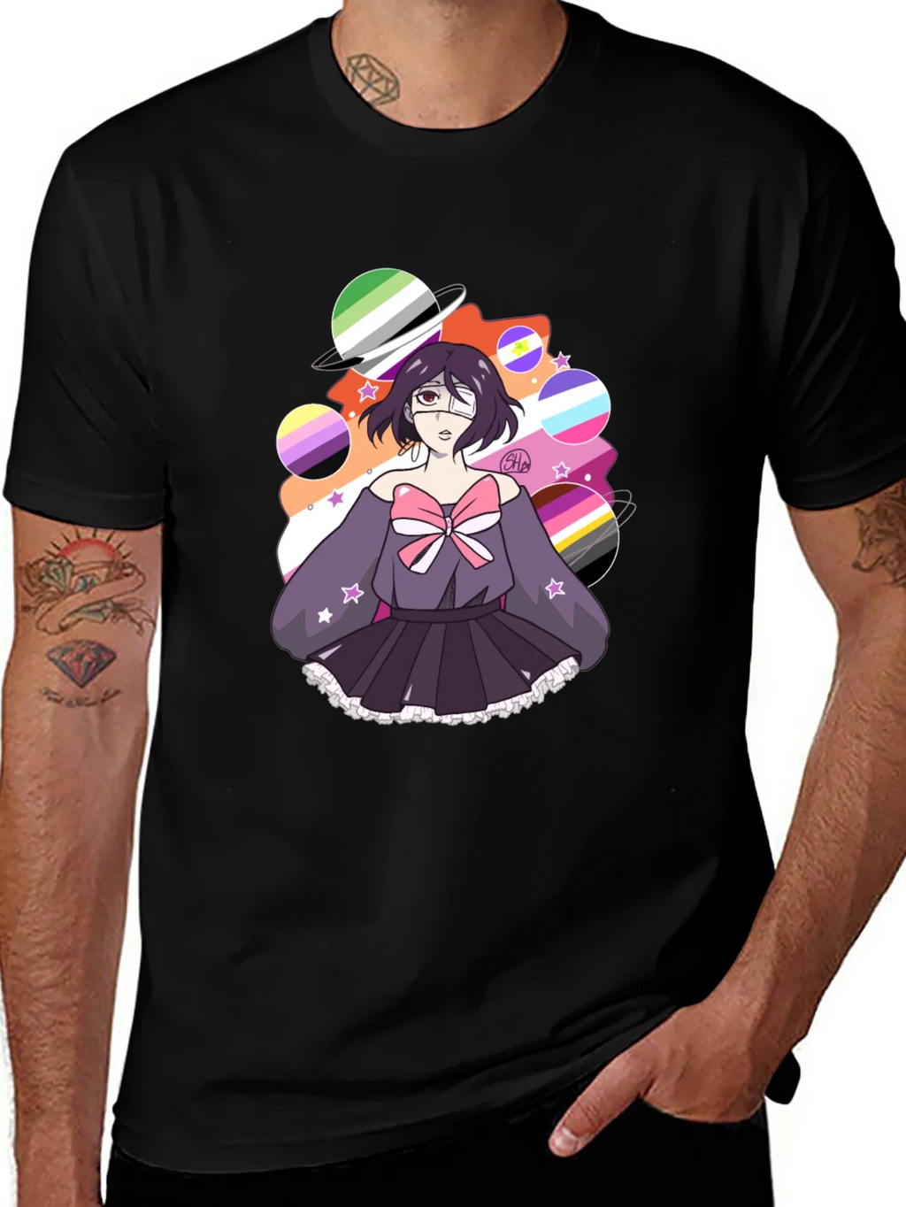 LGBTQ+ Pride Anime Graphic T-Shirt product image 1