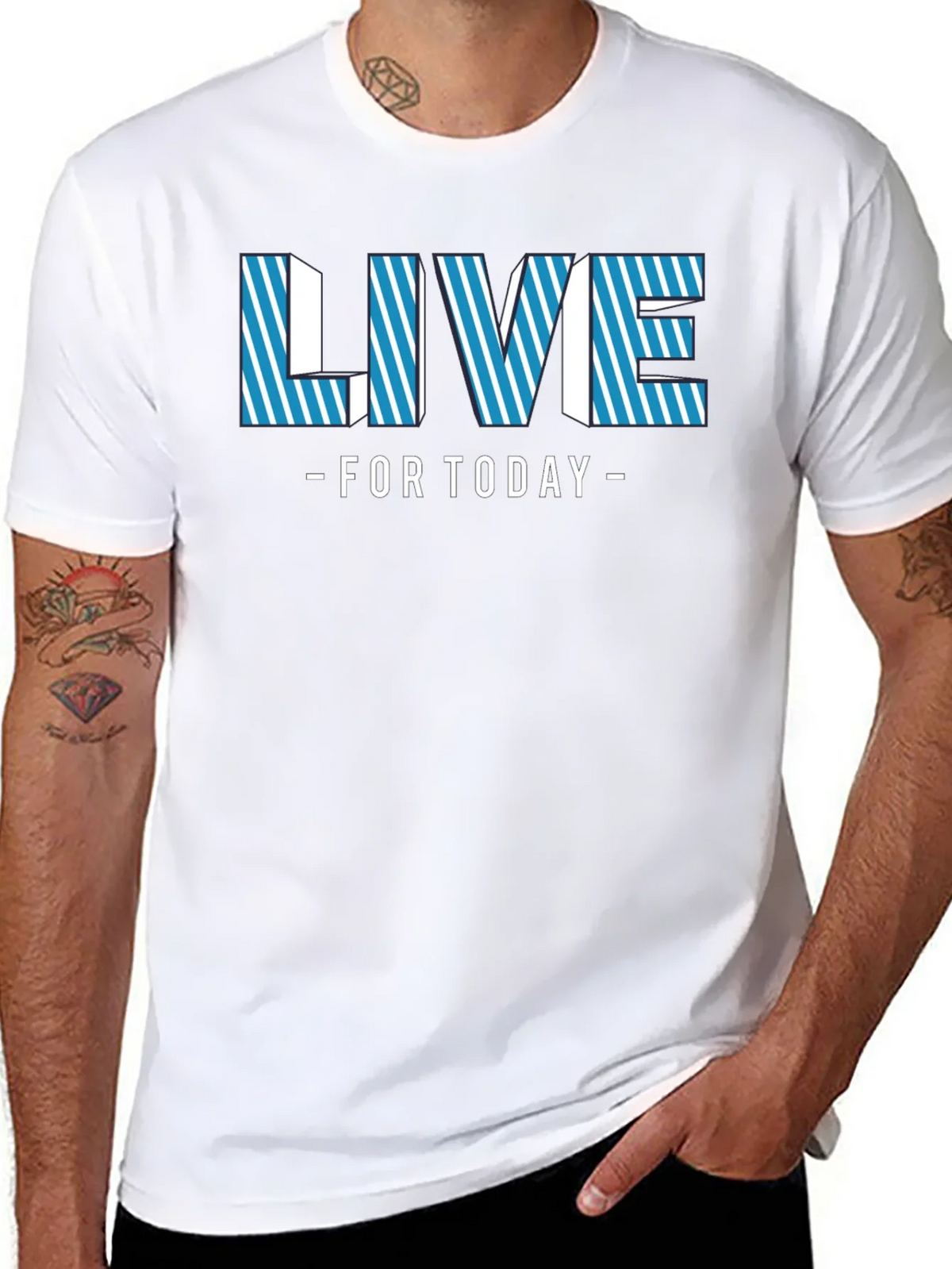 Live For Today Black Graphic Tee product image 7
