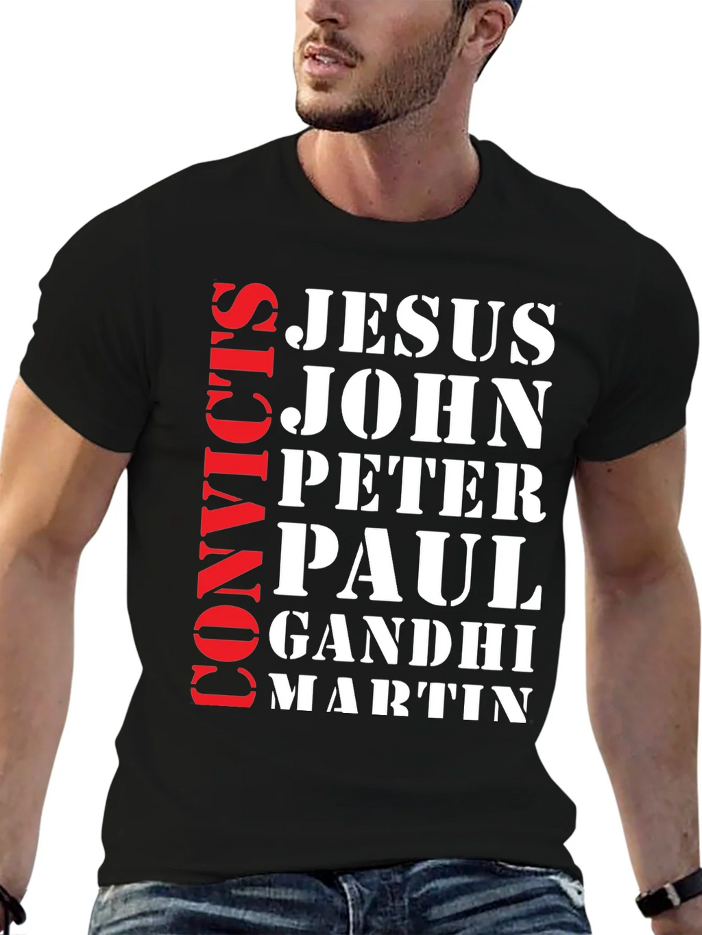 Convicts Jesus John T-Shirt product image 4