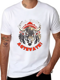 Bull Mode Activate Graphic Tee - Black Cotton T-Shirt product image 1