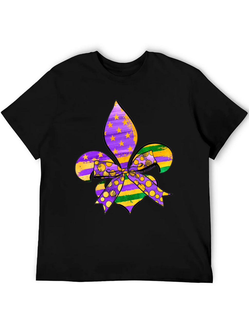 Mardi Gras Fleur-de-lis T-Shirt product image 4