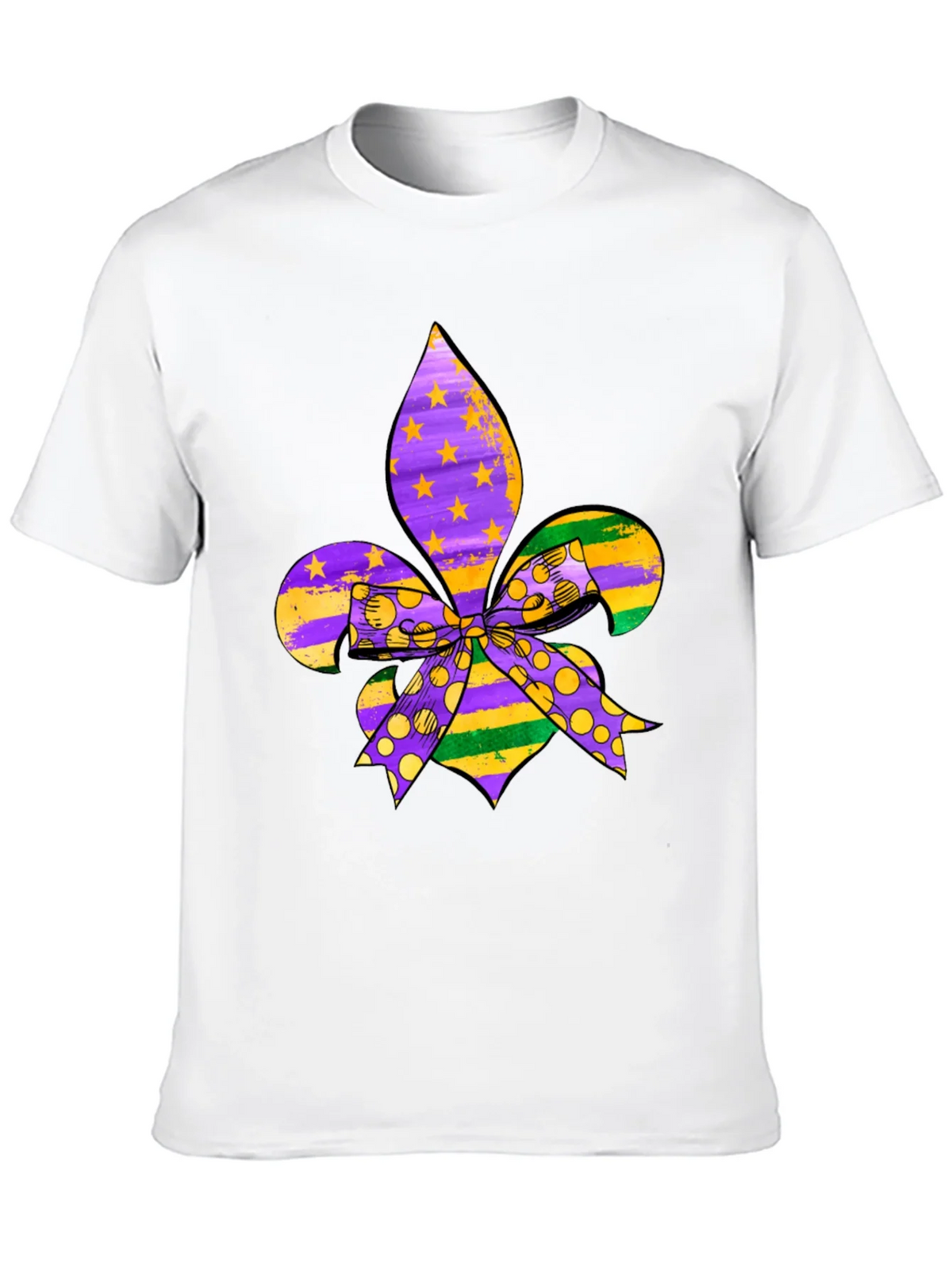 Mardi Gras Fleur-de-lis T-Shirt product image 7