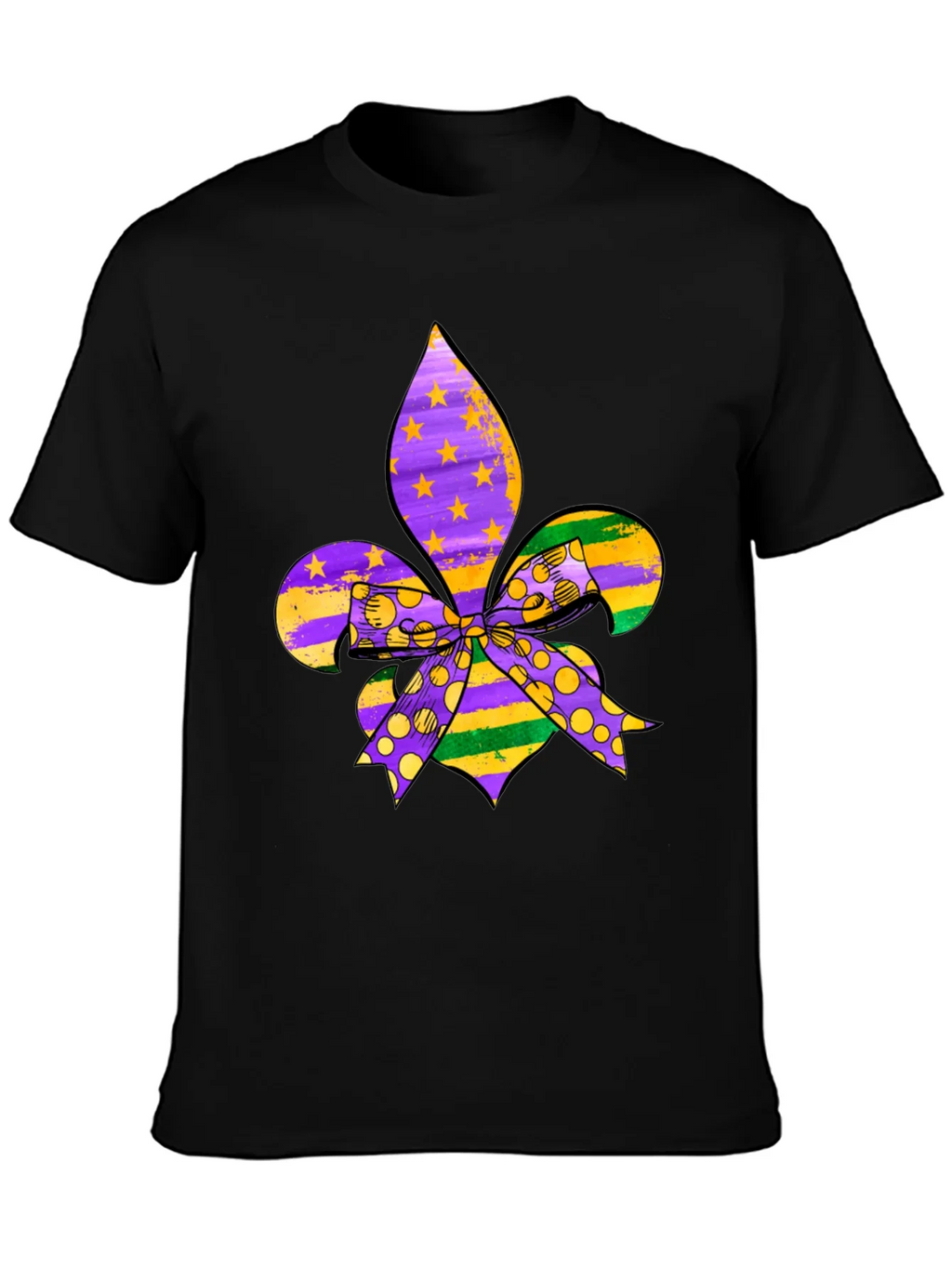 Mardi Gras Fleur-de-lis T-Shirt product image 2