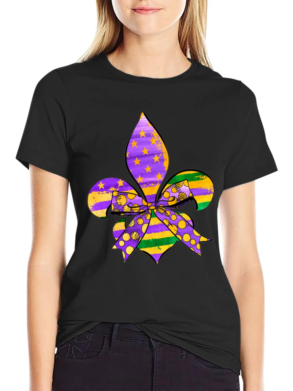 Mardi Gras Fleur-de-lis T-Shirt product image 1