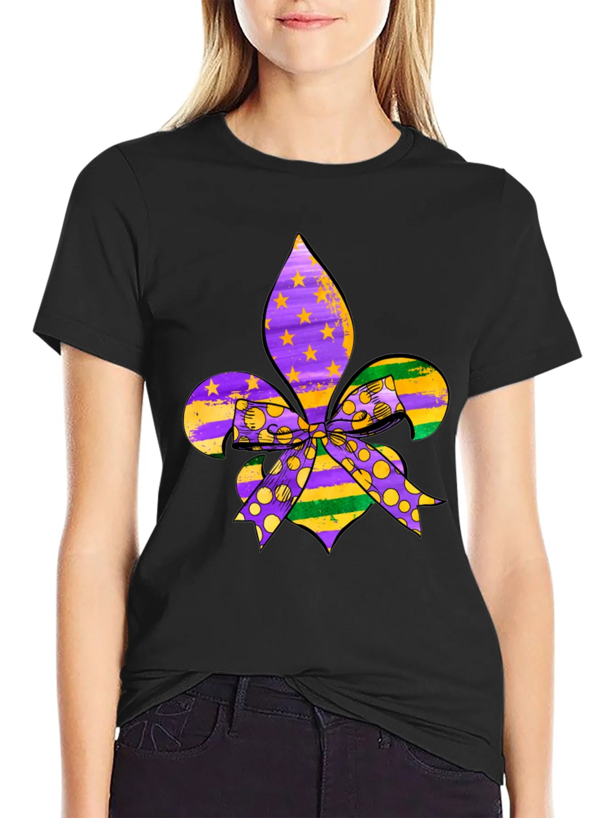 Mardi Gras Fleur-de-lis T-Shirt product image 1