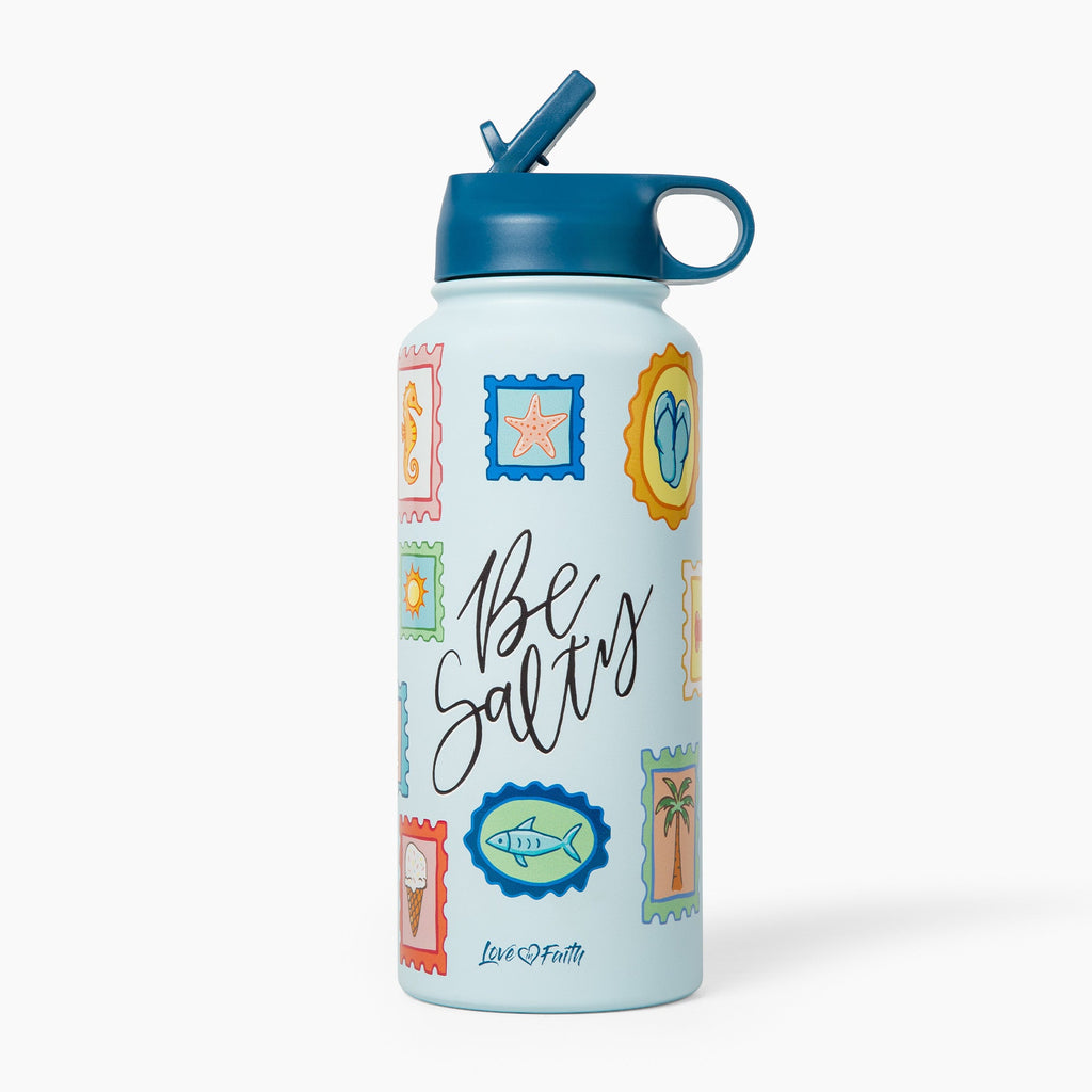 Be Salty Stamps Stainless Steel 32oz Bottle