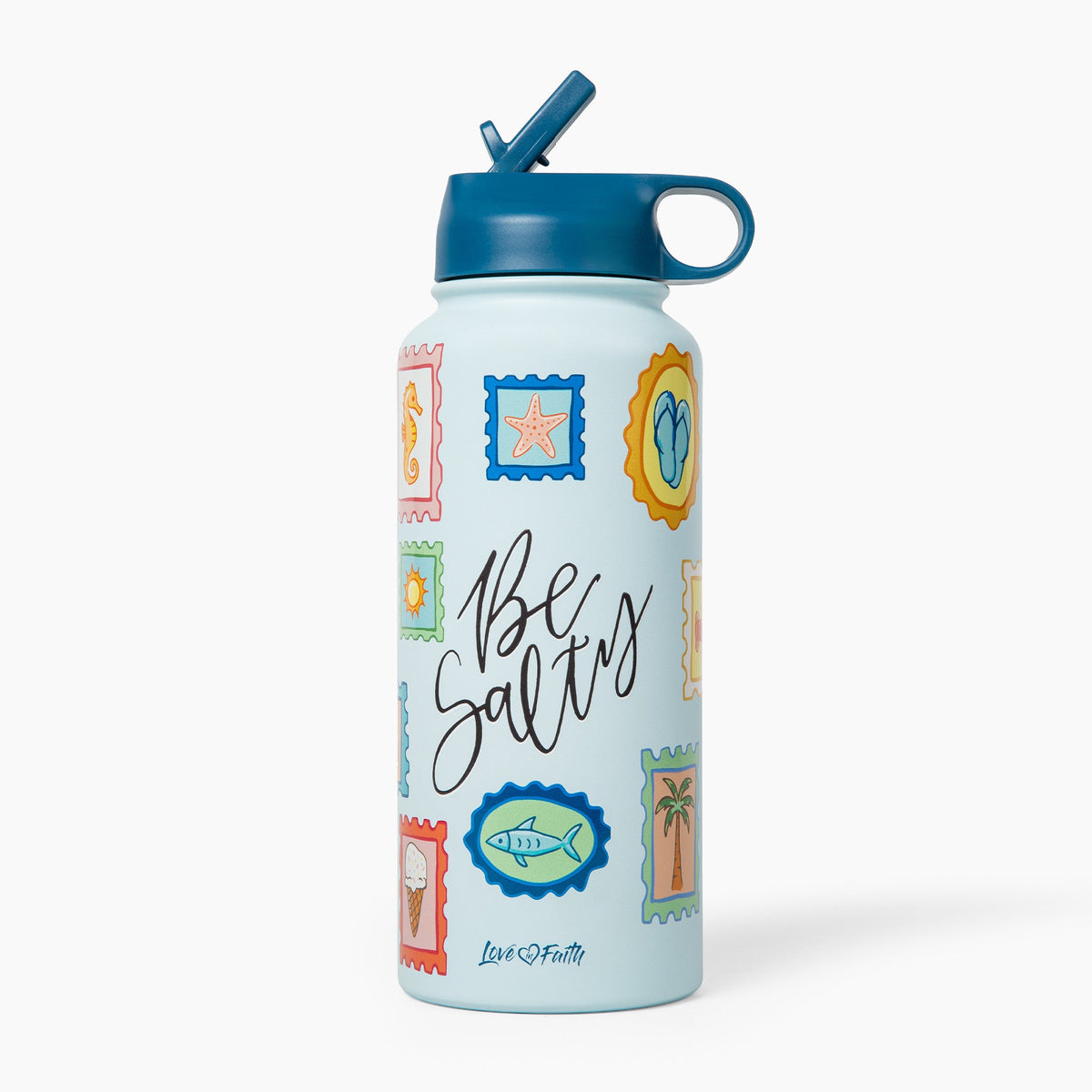 Be Salty Stamps Stainless Steel 32oz Bottle