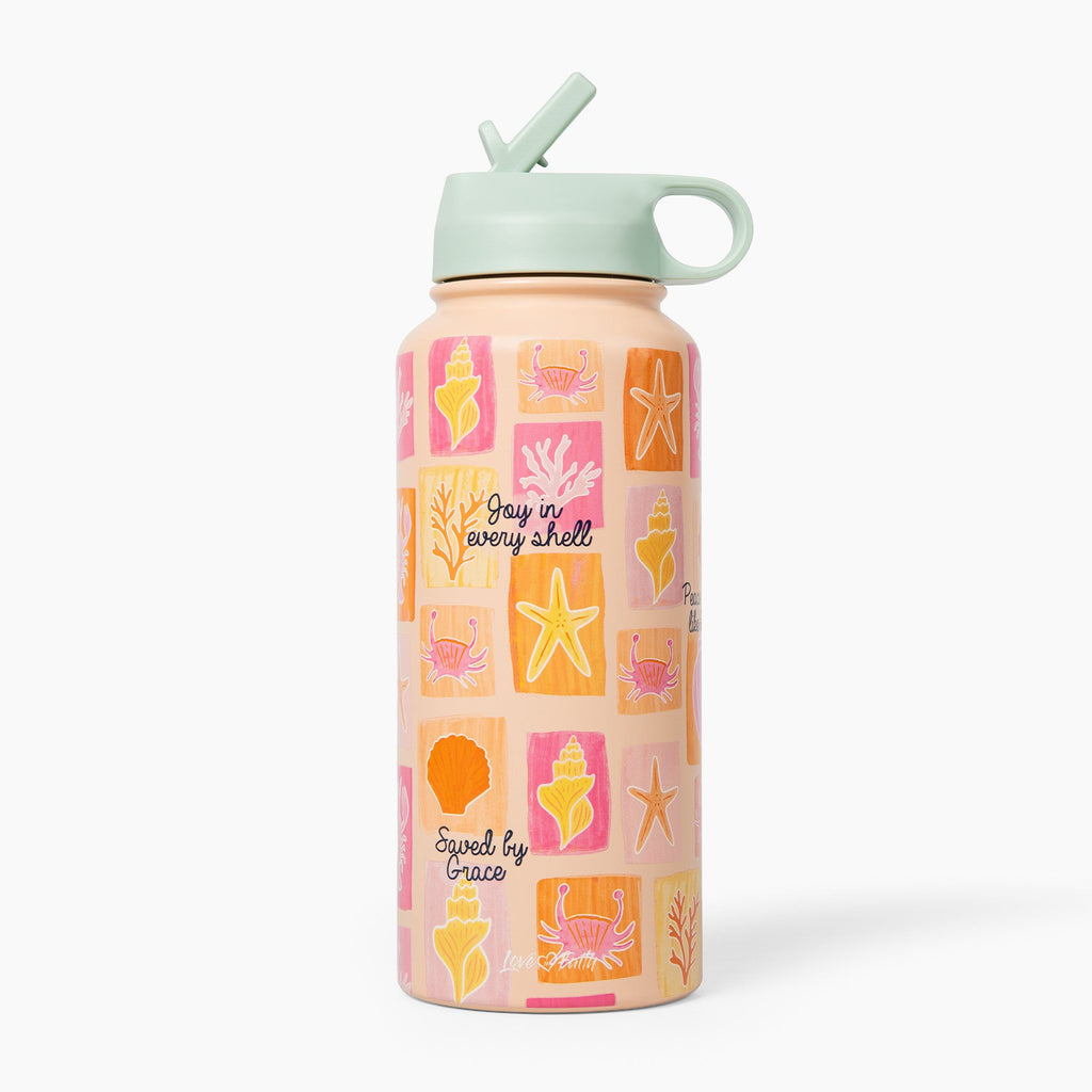 Sea Shells Stainless Steel 32 oz Bottle