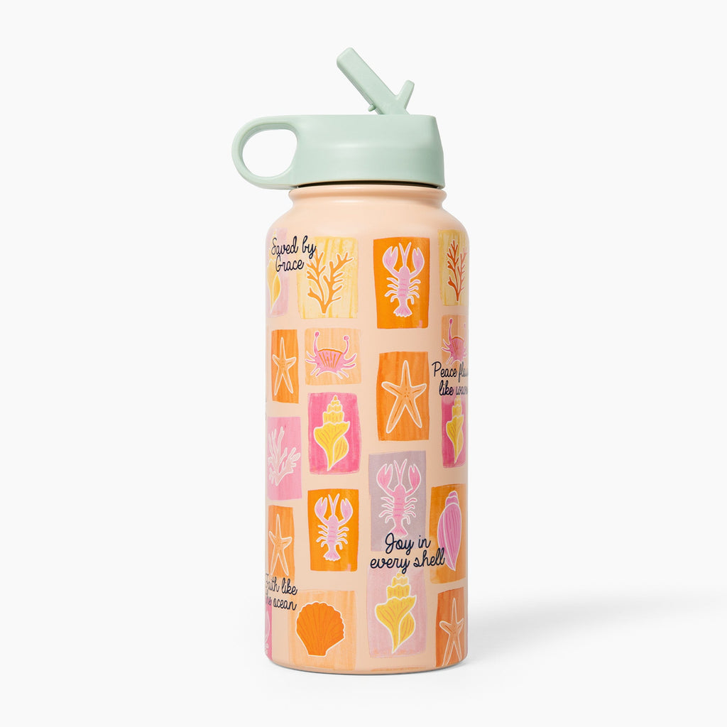 Sea Shells Stainless Steel 32 oz Bottle