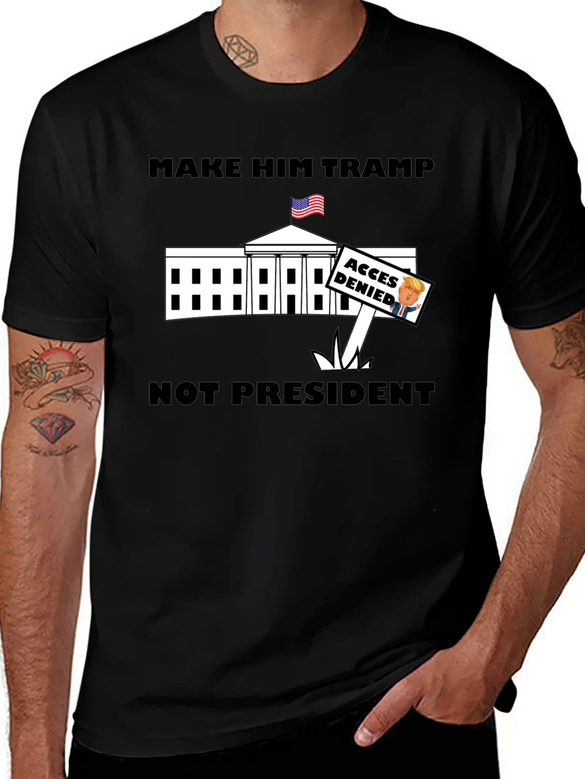 Make Him Tramp Not President - Anti-Trump T-Shirt product image 1