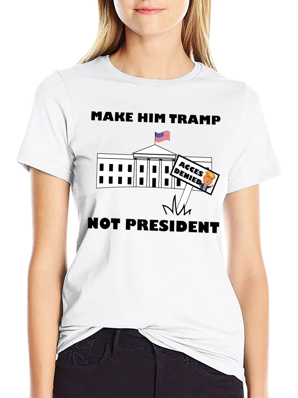 Make Him Tramp Not President - Anti-Trump T-Shirt product image 8
