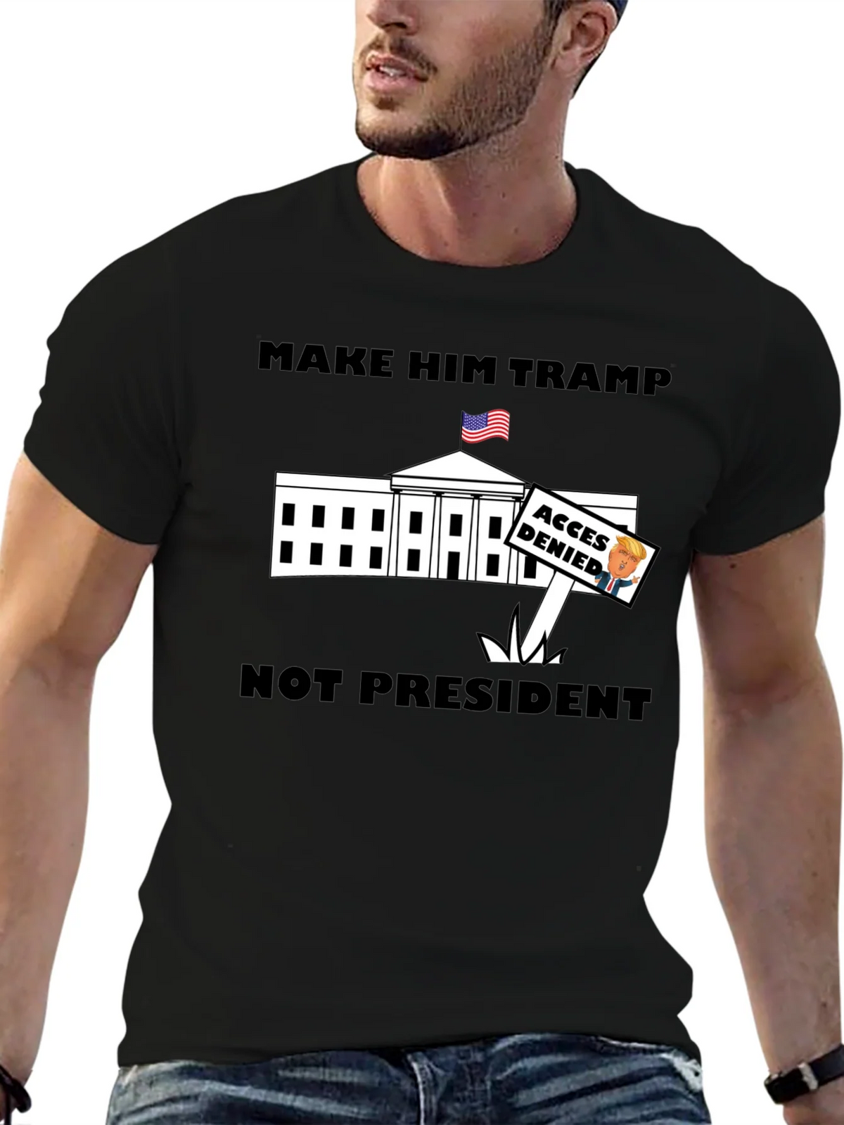 Make Him Tramp Not President - Anti-Trump T-Shirt product image 6