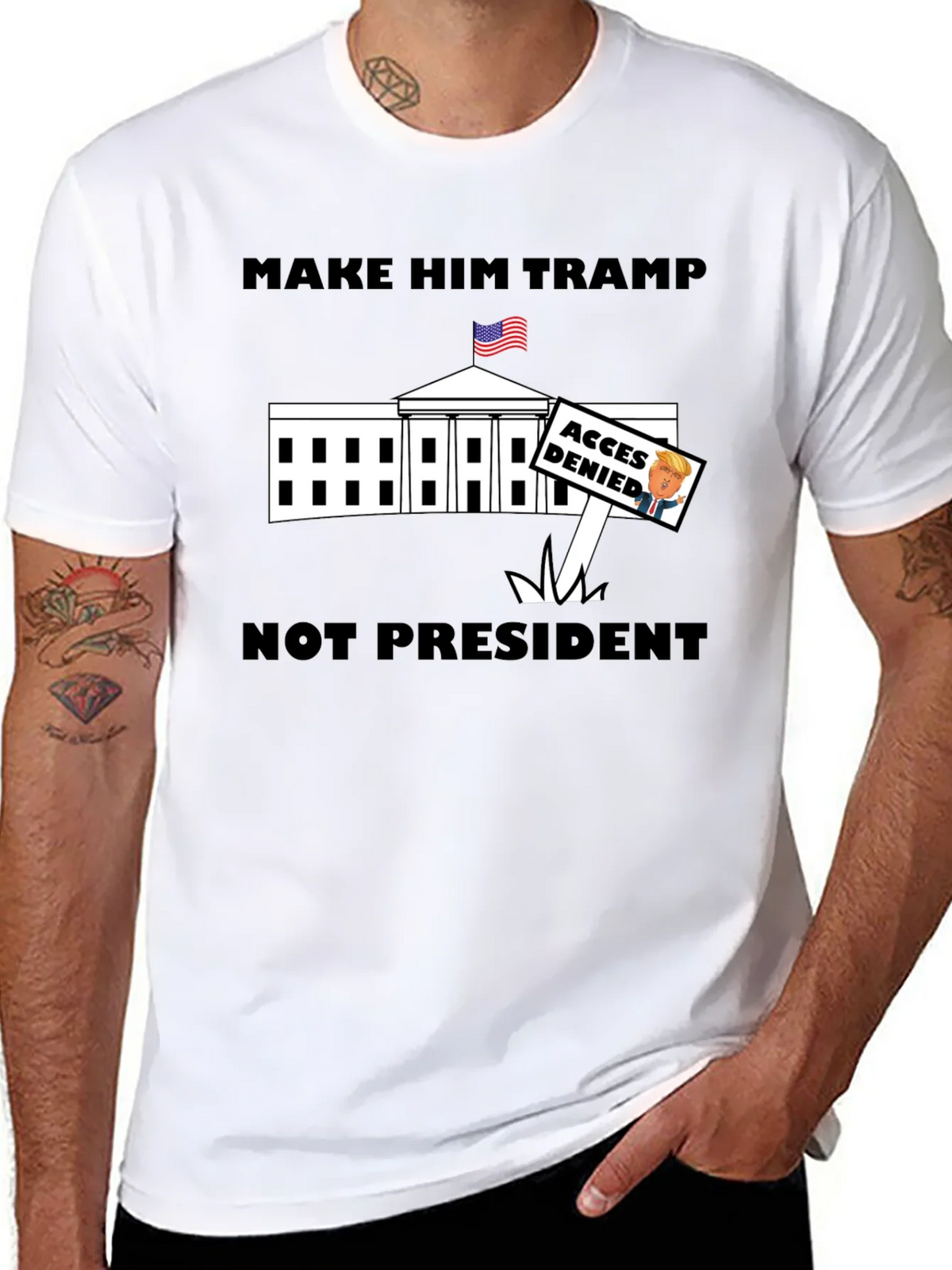 Make Him Tramp Not President - Anti-Trump T-Shirt product image 7