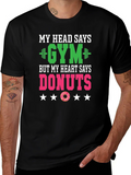 Gym vs Donuts T-Shirt Funny Workout Tee product image 1