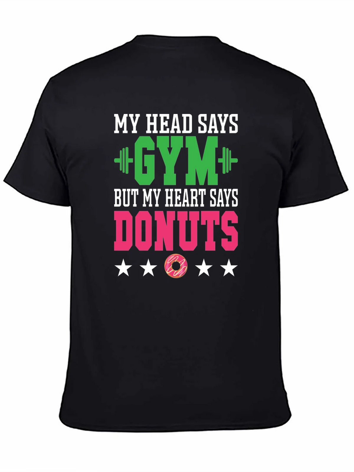 Gym vs Donuts T-Shirt Funny Workout Tee product image 2