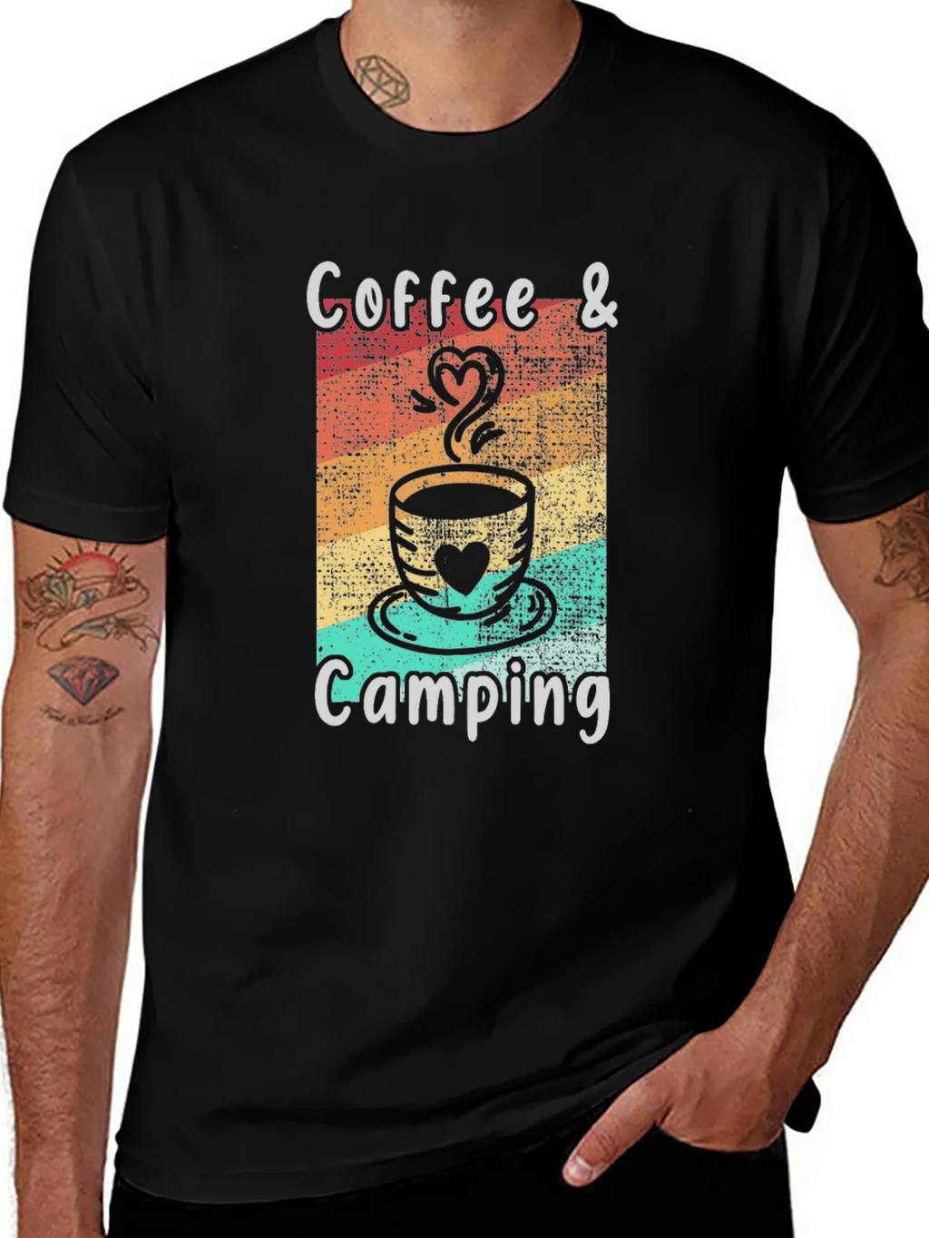Coffee & Camping Graphic Tee product image 1