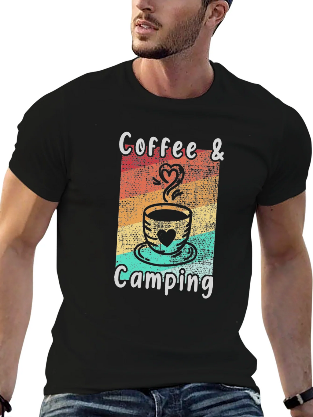 Coffee & Camping Graphic Tee product image 6