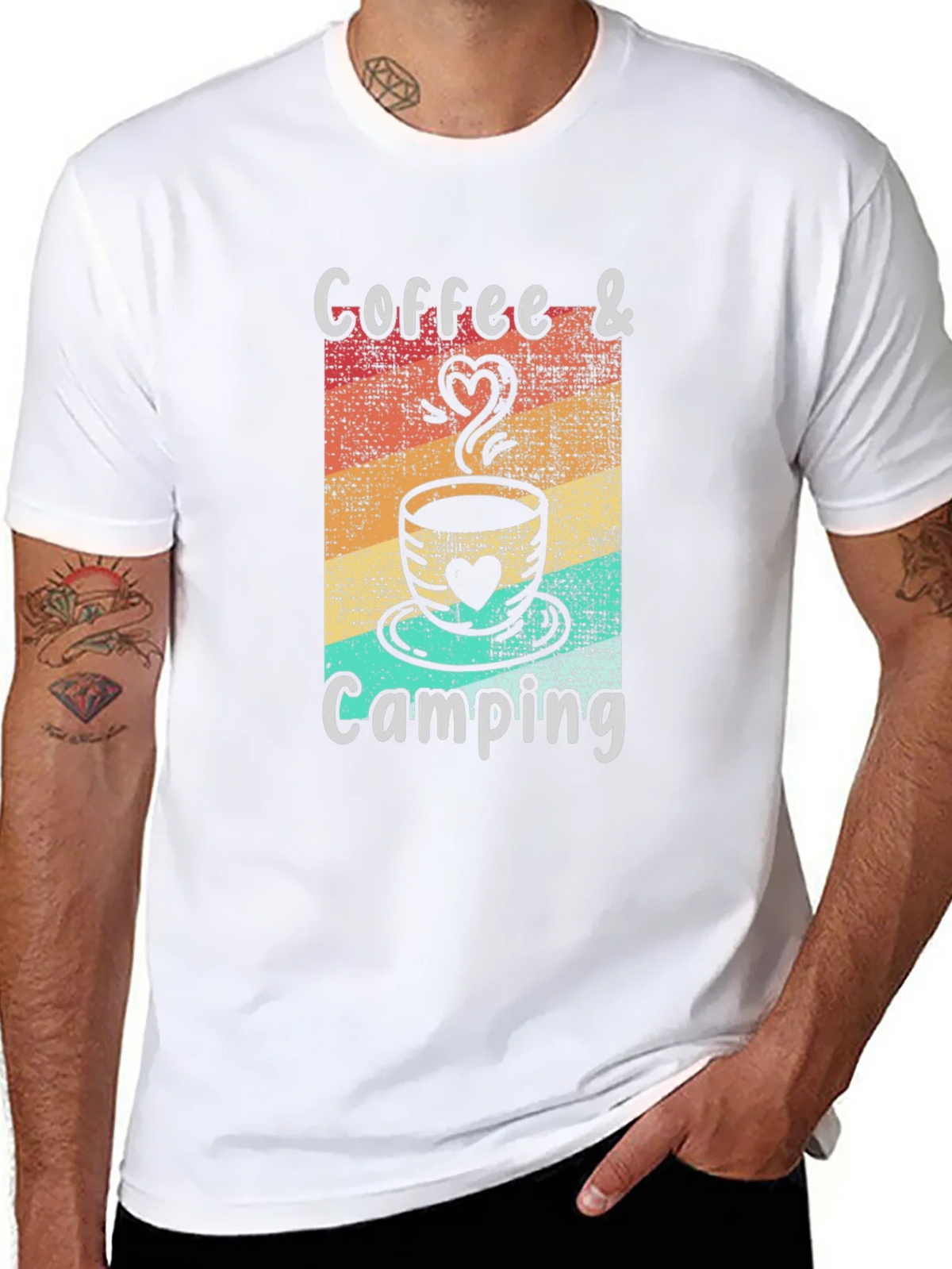 Coffee & Camping Graphic Tee product image 7