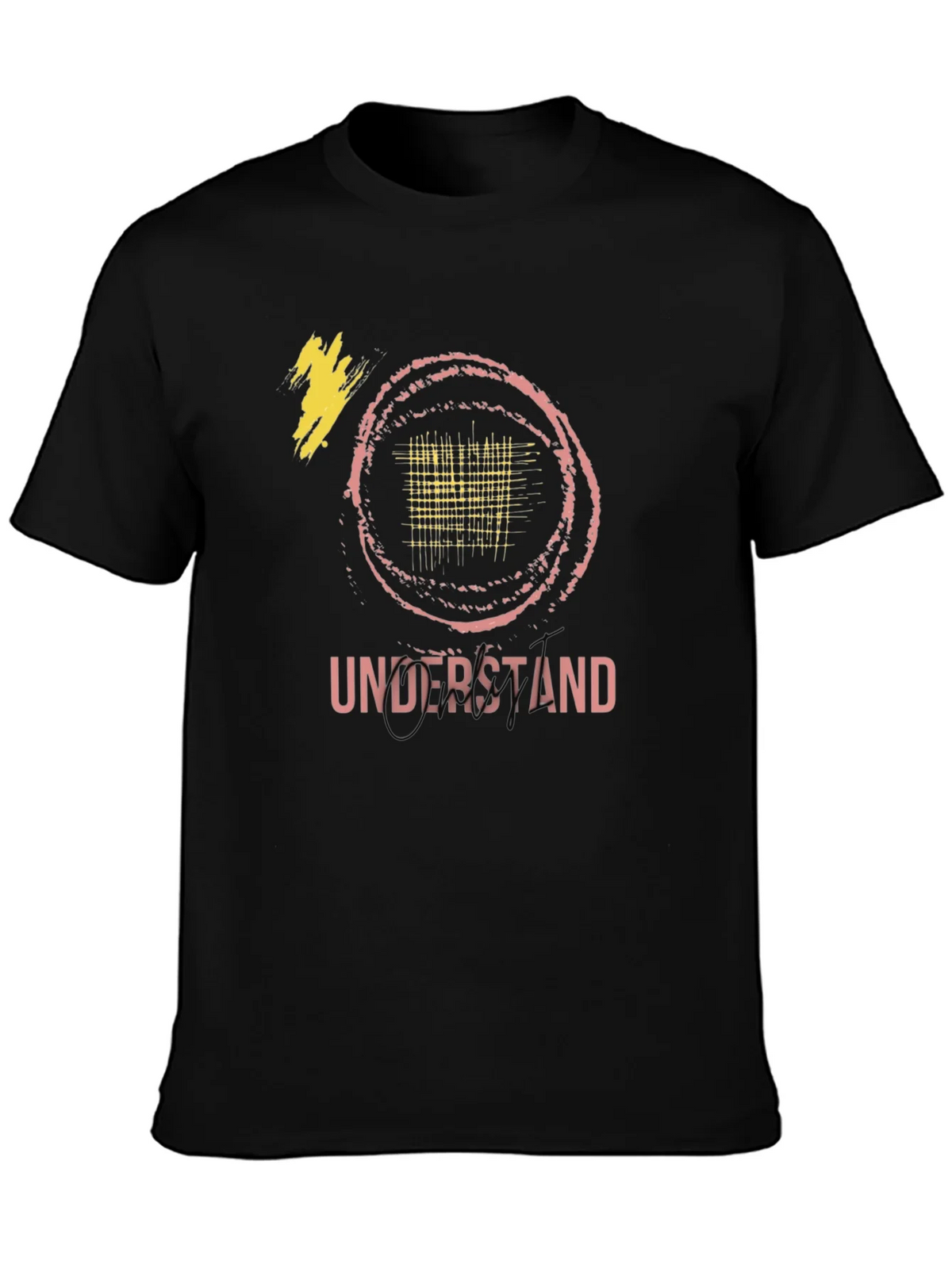 Understand Graphic Tee - Trendy Black Cotton Shirt product image 3