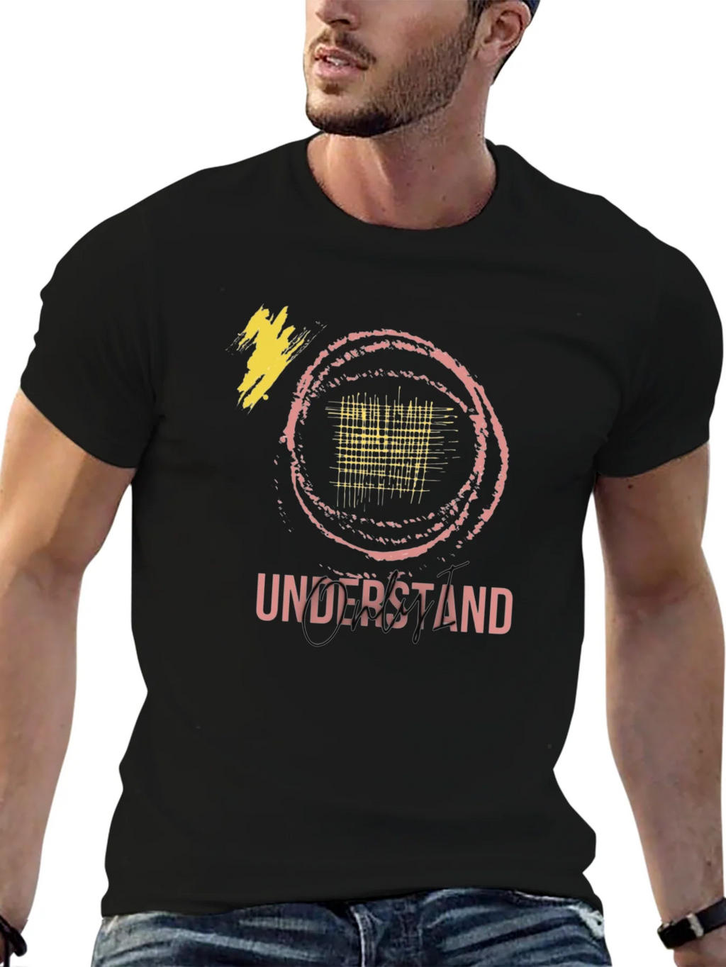 Understand Graphic Tee - Trendy Black Cotton Shirt product image 6