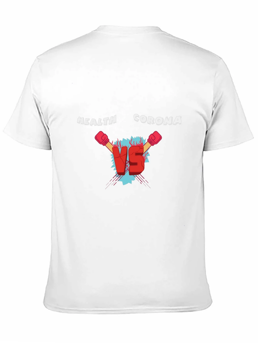 Health Vs Corona Black T-Shirt product image 10