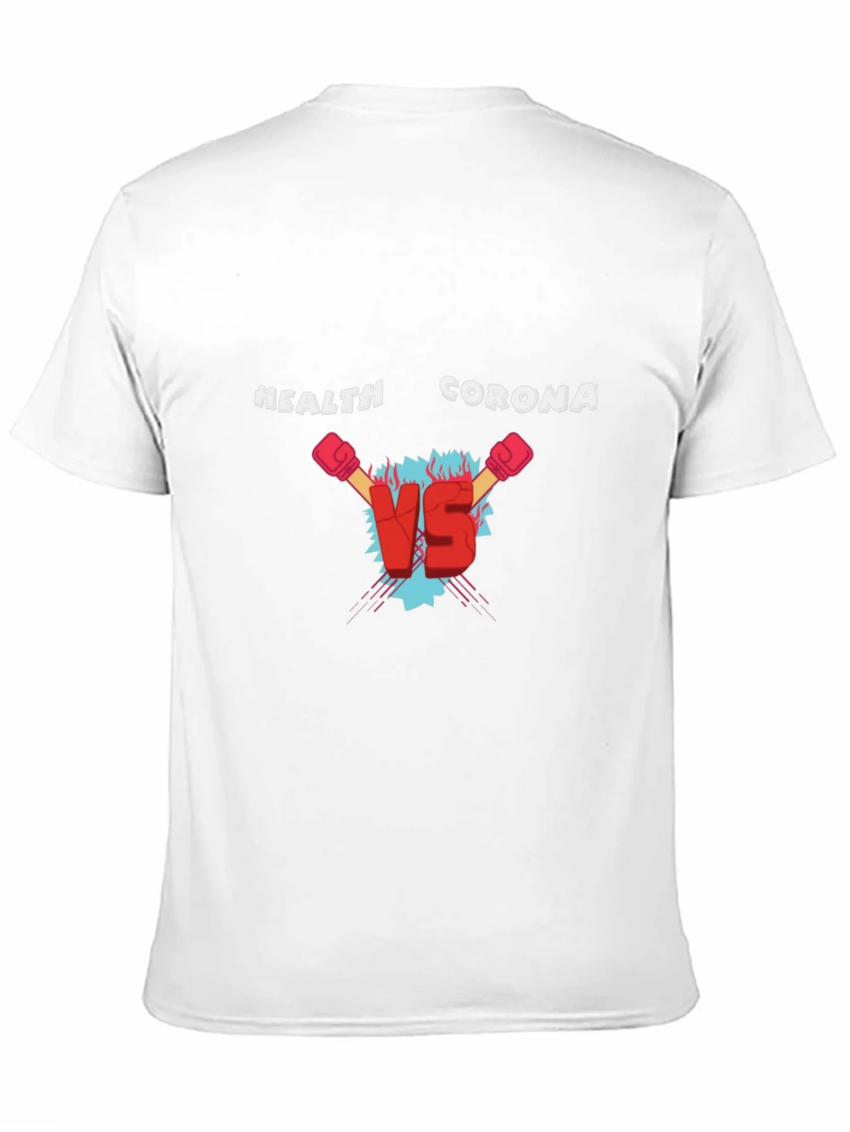 Health Vs Corona Black T-Shirt product image 10