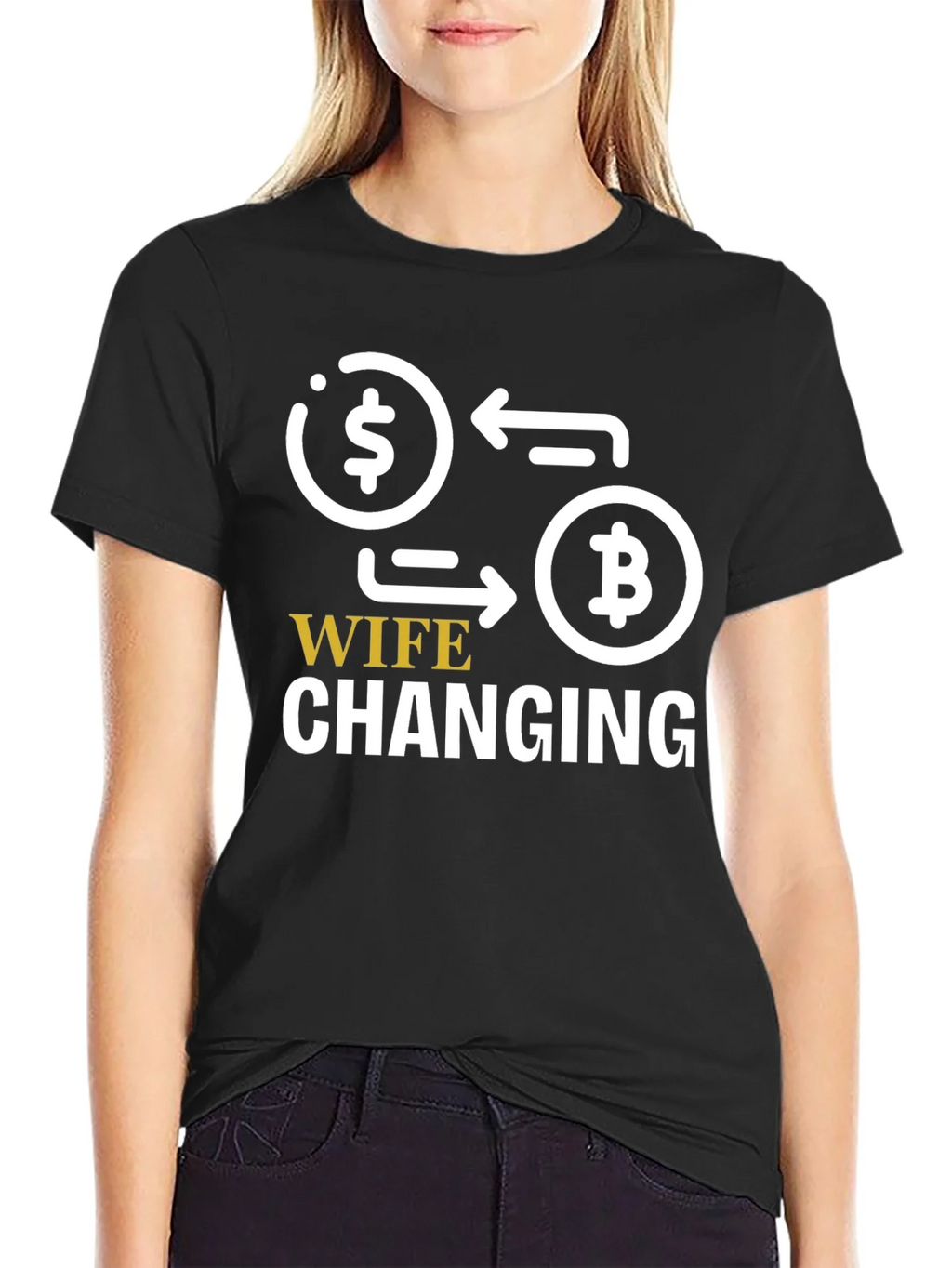 Wife Changing Bitcoin Graphic Tee product image 2