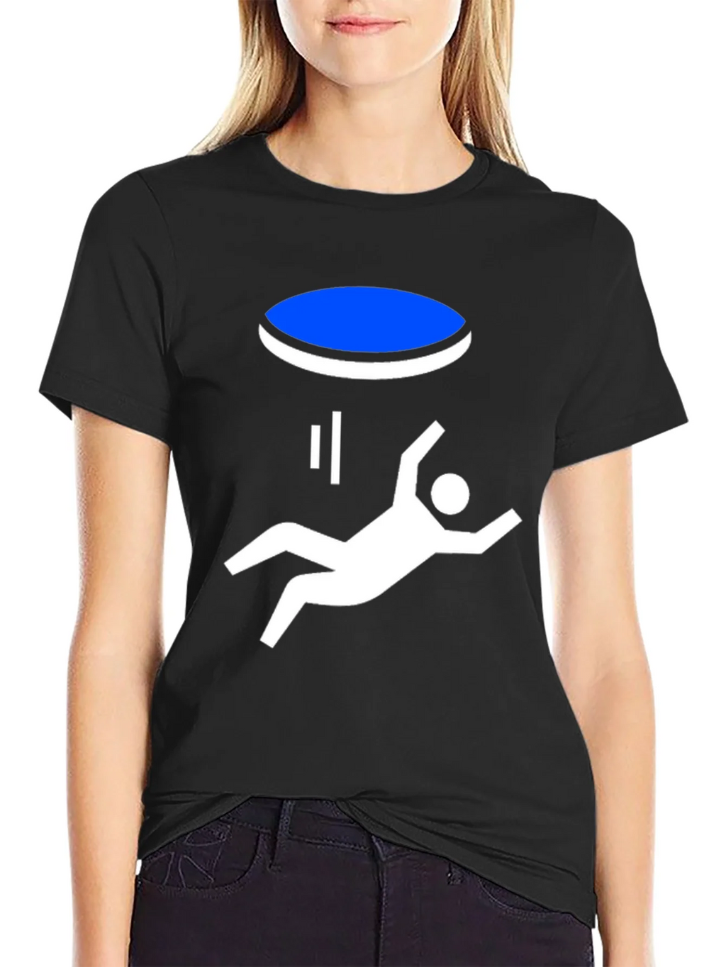 Portal Fall Funny Graphic T-Shirt - Black product image 2