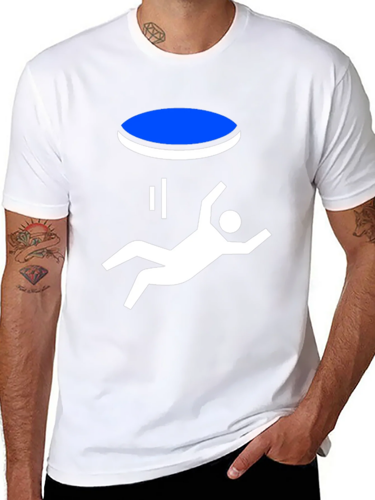 Portal Fall Funny Graphic T-Shirt - Black product image 7