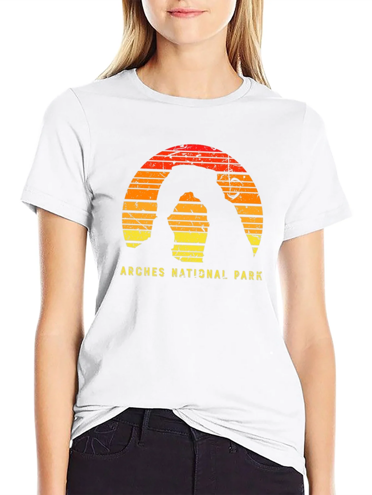Arches National Park Retro Graphic T-Shirt product image 8