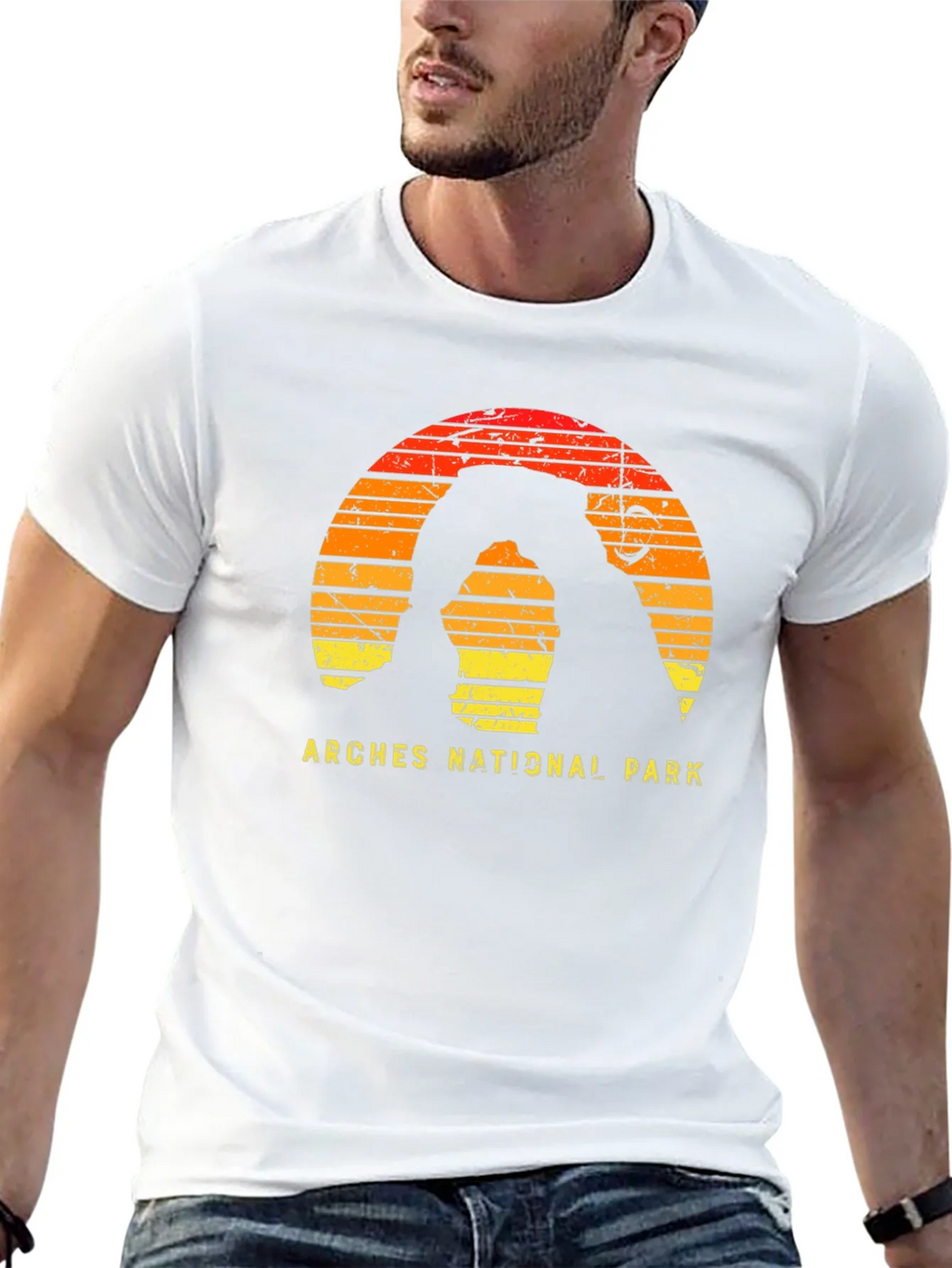 Arches National Park Retro Graphic T-Shirt product image 12