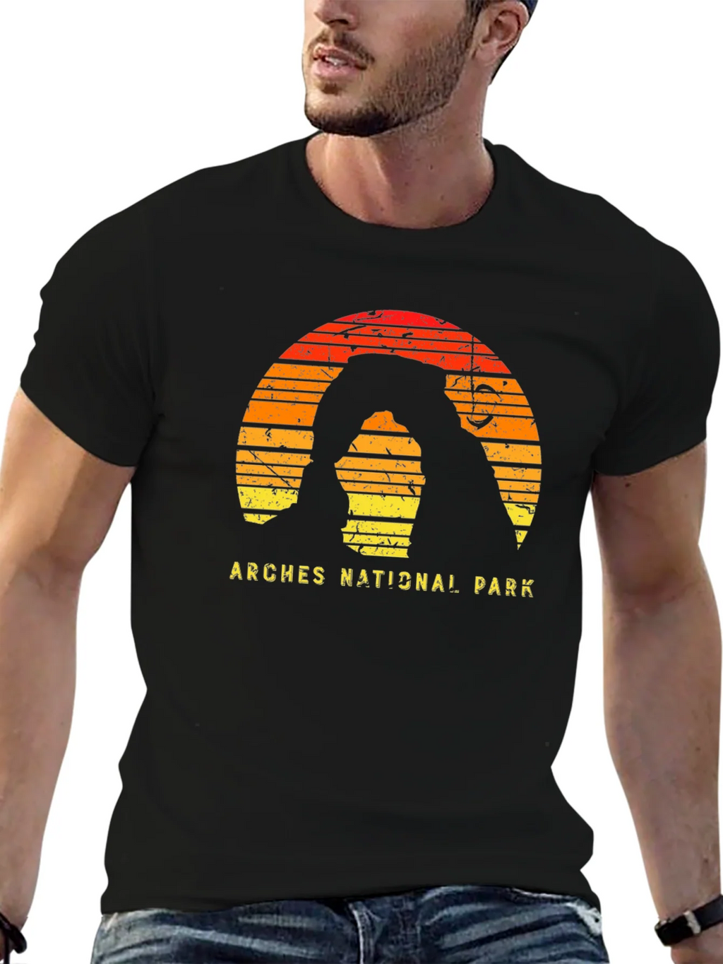 Arches National Park Retro Graphic T-Shirt product image 6