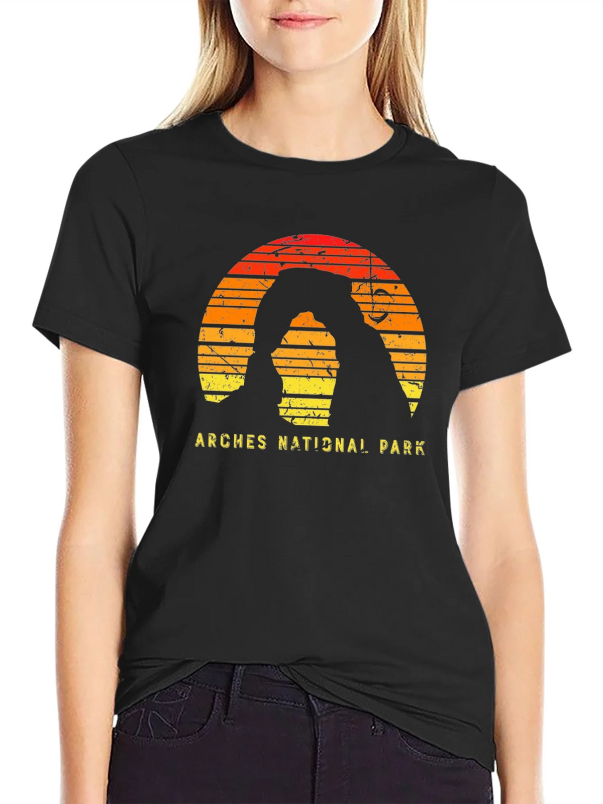Arches National Park Retro Graphic T-Shirt product image 2