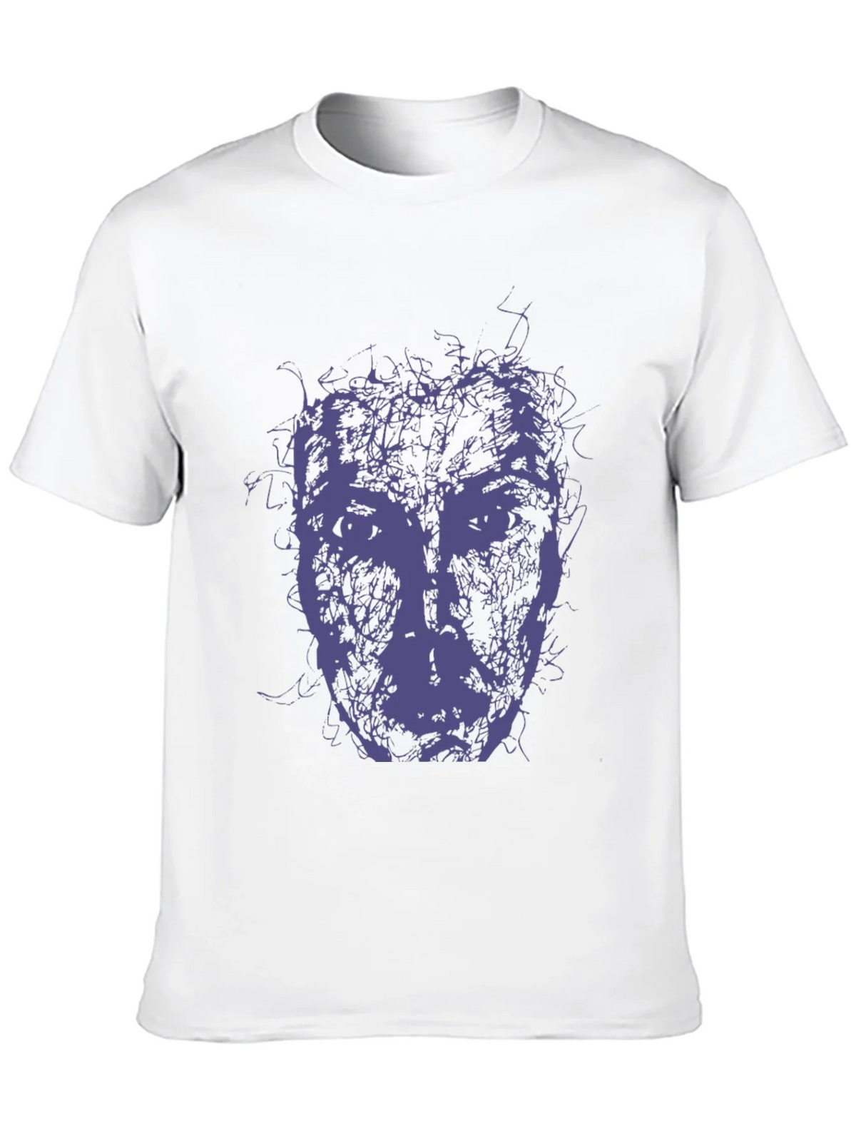 Abstract Face Graphic Tee - Modern Art Style T-Shirt product image 9
