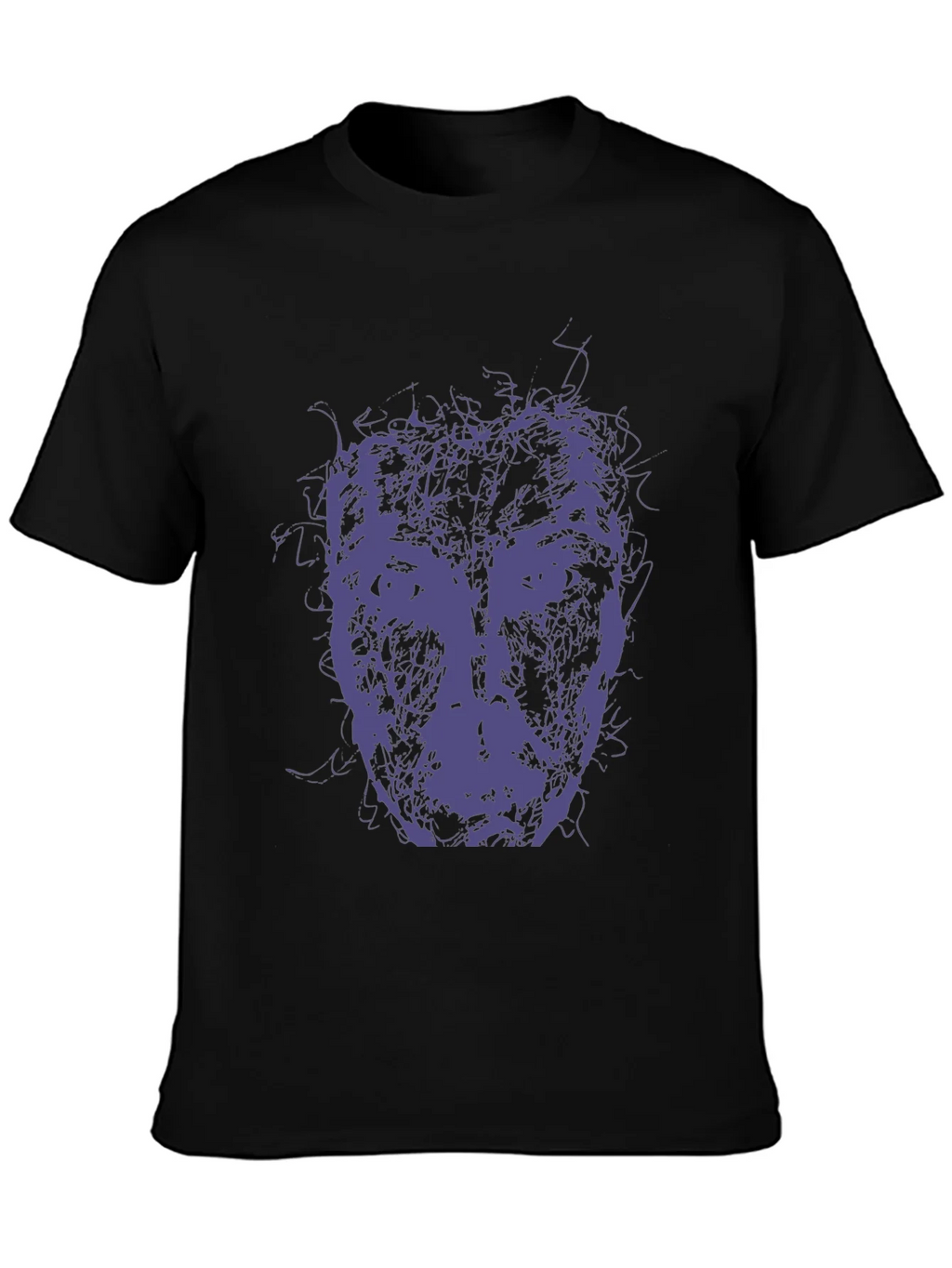 Abstract Face Graphic Tee - Modern Art Style T-Shirt product image 3