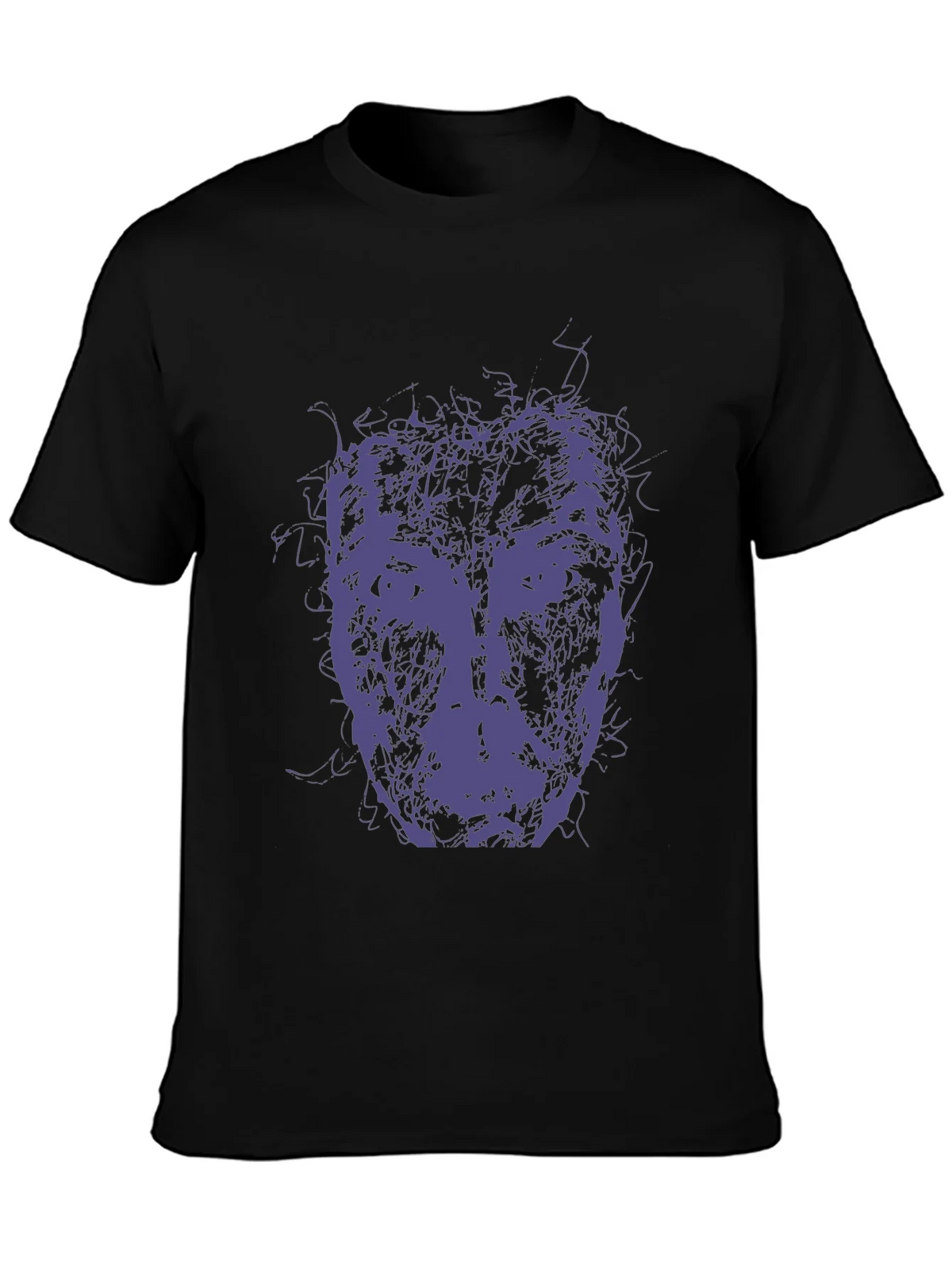 Abstract Face Graphic Tee - Modern Art Style T-Shirt product image 3