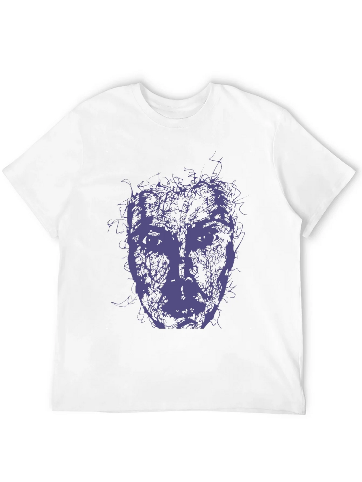 Abstract Face Graphic Tee - Modern Art Style T-Shirt product image 11