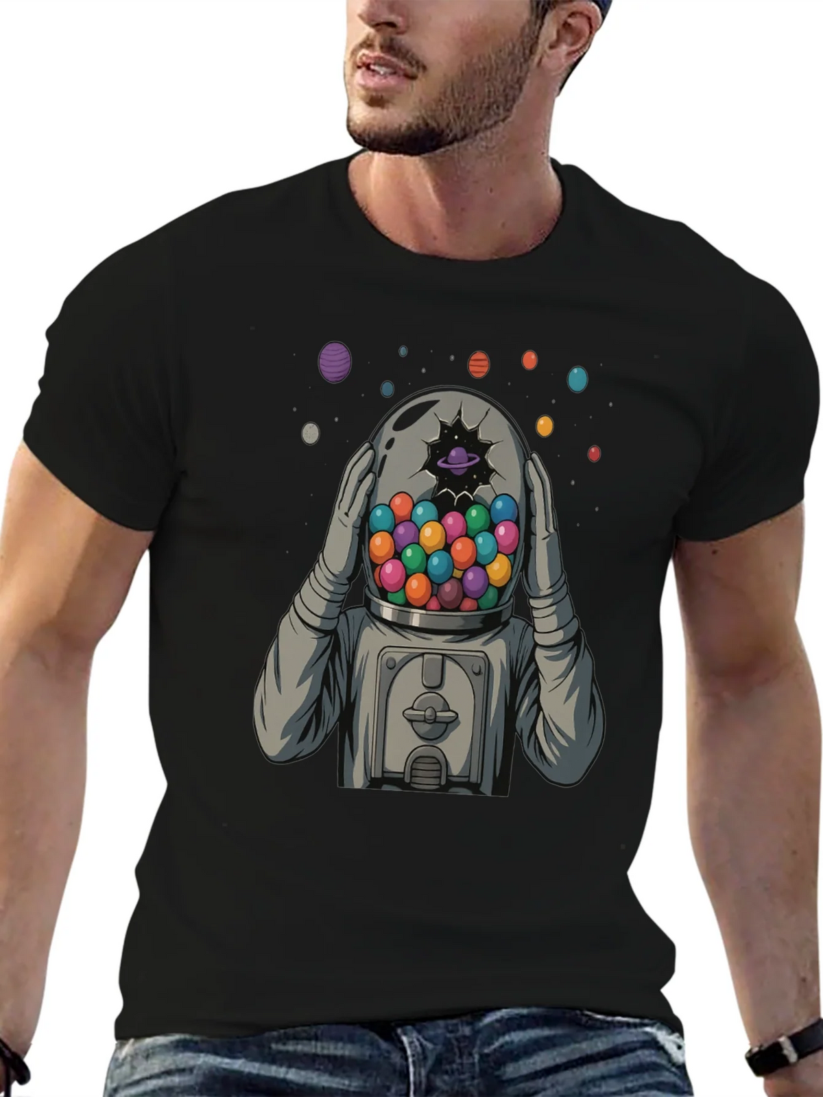 Astronaut Gumball Head Graphic Tee product image 6