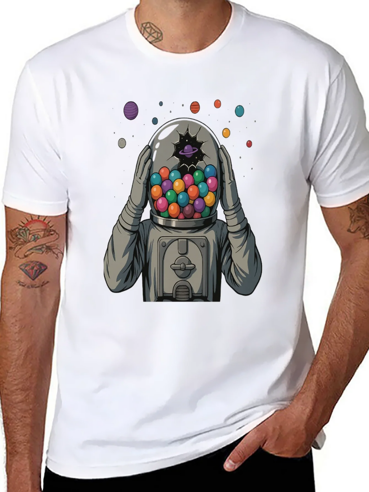 Astronaut Gumball Head Graphic Tee product image 7