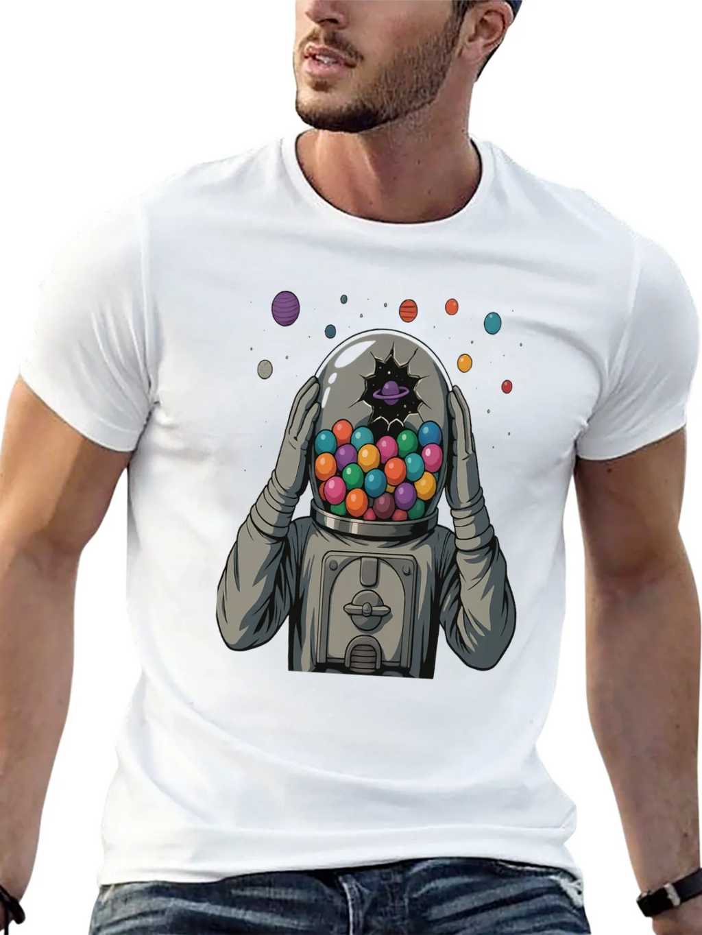Astronaut Gumball Head Graphic Tee product image 12
