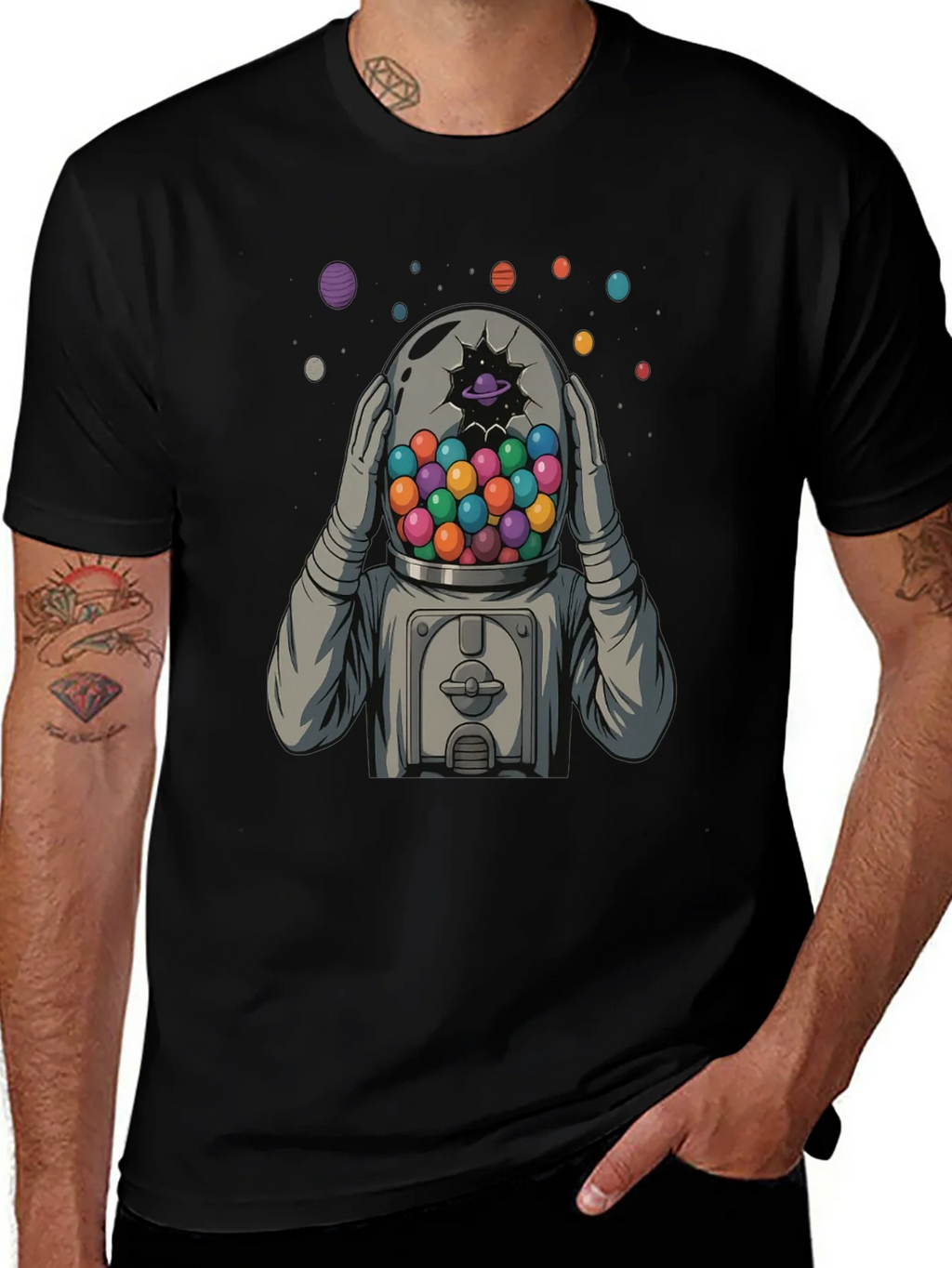 Astronaut Gumball Head Graphic Tee product image 1